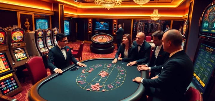 Engage in high-stakes gaming at the meilleur site de casino en ligne with vibrant tables and thrilling atmosphere.