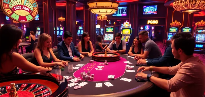 Experience dynamic poker action at https://pg88.spot/ with vibrant chips and an upscale casino atmosphere.