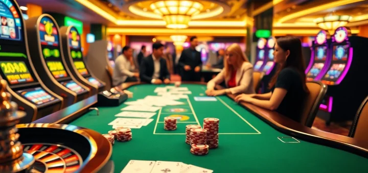 Experience the excitement of CM88 online gambling with vibrant casino elements.